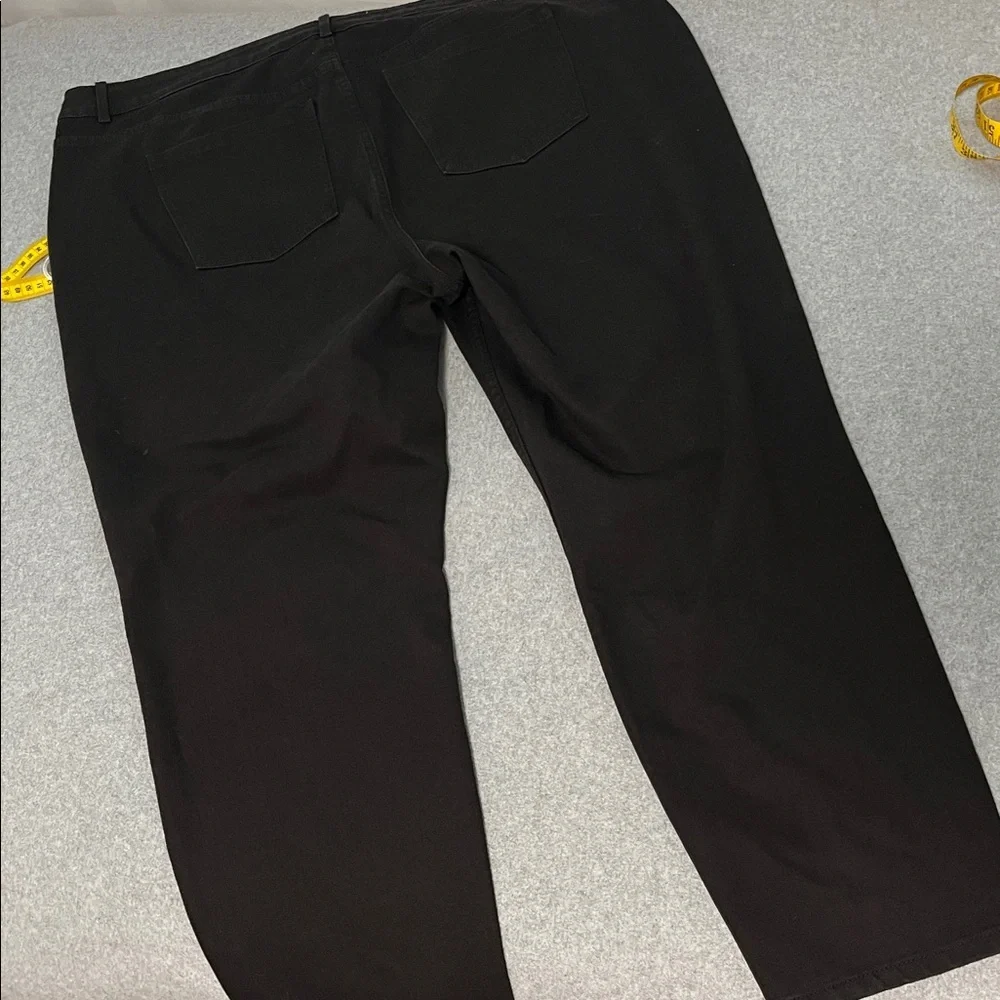 Soft Surroundings Black Jeans 22W Skinny Ankle Minimalist Capsule Comfort